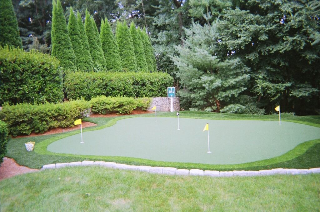 Back Yard Putting Green Northeast Synthetic Turf Company