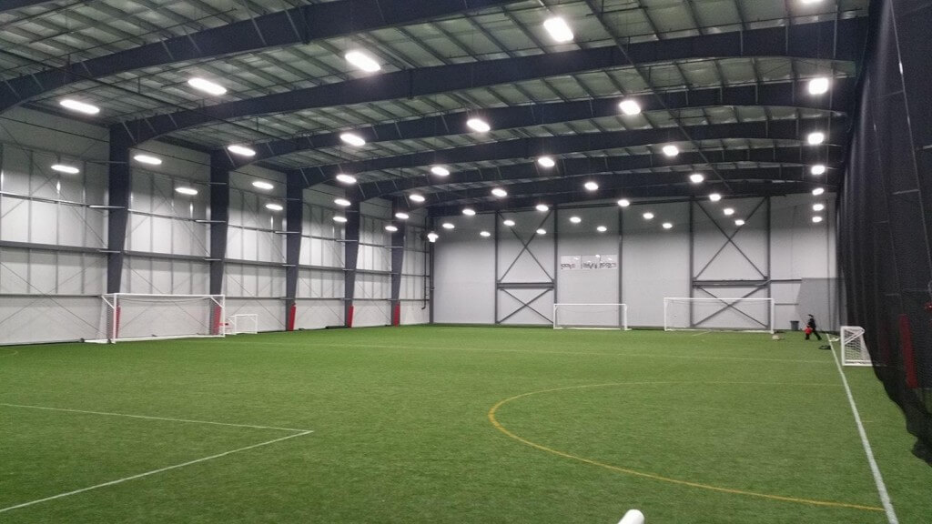 indoor soccer field