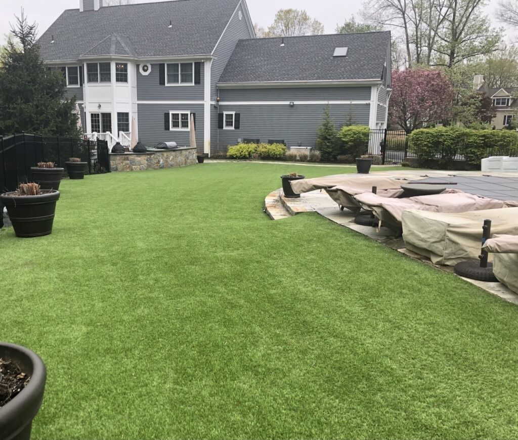 Synthetic Turf in Backyard