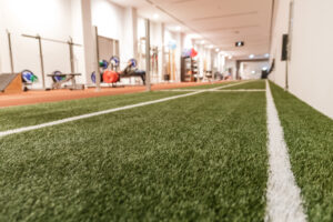 turf in fitness studio